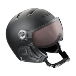 Kask Shadow Zwart - Skihelm Met Vizier - Meekleurend Vizier (☁/❄/☀) Cat.1-2