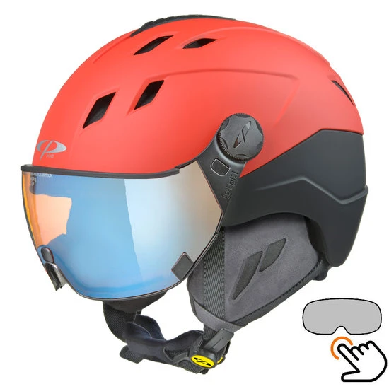 CP Corao+ Skihelm Rood Met Meekleurend & Polariserend Vizier (3 Keuzes) - Zeer Veilig 3 CP Corao+ Skihelm Rood Met Meekleurend & Polariserend Vizier (3 Keuzes) - Zeer Veilig