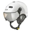 CP Carachillo XS Skihelm Wit Glimmend - Skihelm Met Spiegel Vizier (☁/❄/☀) -Uvex Winkels 1428296921