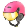 CP Carachillo XS Skihelm Roze Fluo Mat - Helm Met Spiegel Vizier (☁/☀) -Uvex Winkels 1429610491