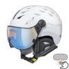 CP Cuma Skihelm Wit - Meekleurend & Polariserend Vizier (6 Keuzes) -Uvex Winkels 1439658877