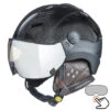 CP Camurai Carbon Zwart Skihelm - Meekleurend Vizier - Kies Uit 7 Soorten !