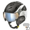 CP Camurai Carbon Zwart-wit Skihelm - Meekleurend & Polariserend Vizier - Kies Uit 3 Soorten ! -Uvex Winkels 1445940757