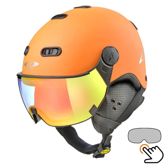CP Carachillo Oranje Skihelm - Meekleurend Vizier (4 Keuzes) 3 CP Carachillo Oranje Skihelm - Meekleurend Vizier (4 Keuzes)