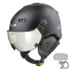 CP Carachillo Skihelm Zwart Met Single Spiegel Vizier (2 Keuzes) -Uvex Winkels 1467724806