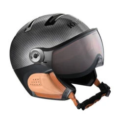 Kask Elite Carbon Bruin - Skihelm Met Vizier - Meekleurend Vizier (☁/❄/☀) Cat.1-2