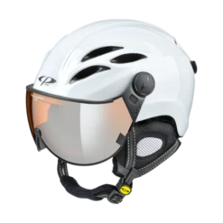 CP Skihelm Met Vizier Wit - Cp Curako - Spiegel Vizier (☁/❄/☀)