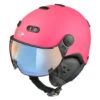 CP Carachillo Roze Fluo Mat Skihelm - Meekleurend & Polariserend Vizier (3 Keuzes) -Uvex Winkels 1784398101