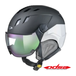 CP Corao+ Skihelm Zwart-wit Met Meekleurend Vizier (4 Keuzes) - Zeer Veilig