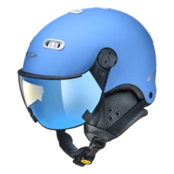 CP Carachillo Blauw Skihelm - Single Spiegel Vizier (2 Keuzes)