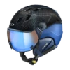 CP Corao+ Carbon Skihelm Zwart Blauw Glans Met Meekleurend & Polariserend Vizier (3 Keuzes) - Zeer Veilig -Uvex Winkels 1926270213