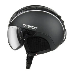 Skihelm Casco SP-2 Vizier - Zwart - Met Carbonic Vizier