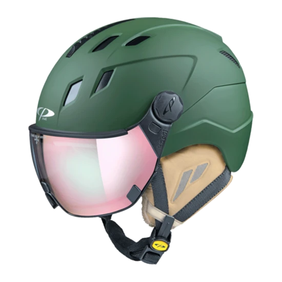 CP Corao+ Skihelm Groen Met Meekleurend Vizier (4 Keuzes) - Zeer Veilig 3 CP Corao+ Skihelm Groen Met Meekleurend Vizier (4 Keuzes) - Zeer Veilig