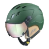 CP Corao+ Skihelm Groen Met Meekleurend & Polariserend Vizier (3 Keuzes) - Zeer Veilig