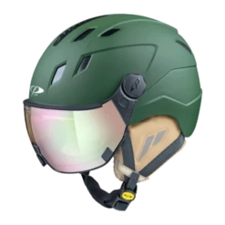 CP Corao+ Skihelm Groen Met Meekleurend & Polariserend Vizier (3 Keuzes) - Zeer Veilig
