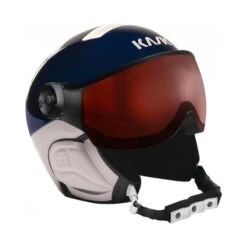 Kask Class Sport Blauw - Skihelm Met Vizier - Meekleurend Vizier (☁/❄/☀) Cat.1-2