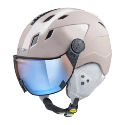 CP Corao+ Cashmere Skihelm Crème Met Meekleurend & Polariserend Vizier (3 Keuzes) - Zeer Veilig