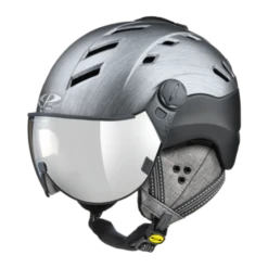 CP Camurai Cubic Skihelm Grijs-zwart - Meekleurend Vizier - Kies Uit 7 Soorten!